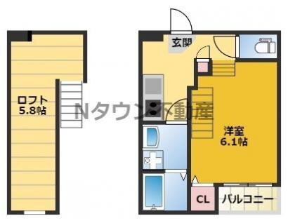 愛知県名古屋市西区菊井１ 名古屋駅 1SK アパート 賃貸物件詳細