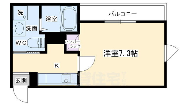 京都府京都市中京区西ノ京西中合町 西大路御池駅 1K マンション 賃貸物件詳細