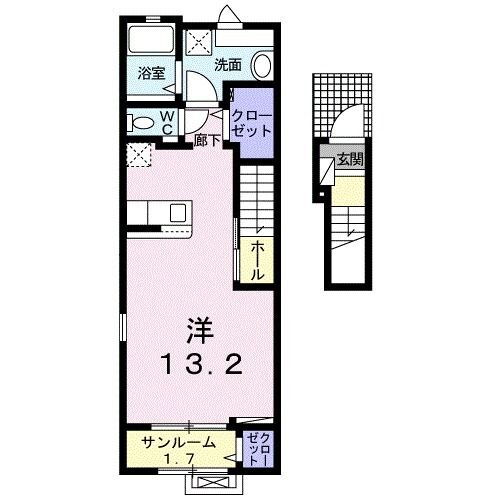 カレントレジデンス東本町Ｉ 2階 ワンルーム 賃貸物件詳細