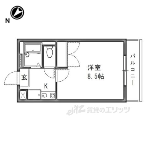 大阪府枚方市甲斐田東町 御殿山駅 1K アパート 賃貸物件詳細