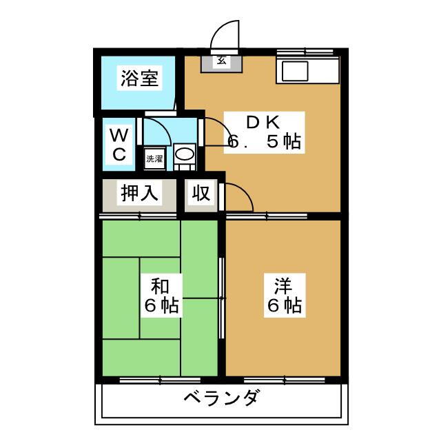 市川第２マンション 3階 2DK 賃貸物件詳細