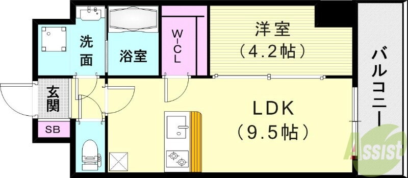 兵庫県神戸市兵庫区新開地４ 高速神戸駅 1LDK マンション 賃貸物件詳細