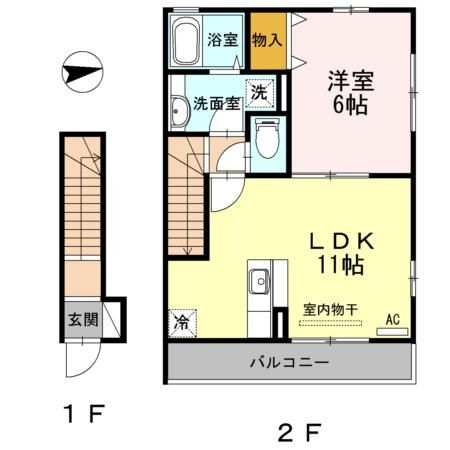 神奈川県川崎市中原区宮内３ 武蔵中原駅 1LDK アパート 賃貸物件詳細