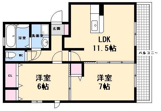 広島県広島市西区己斐中１ 西広島駅 2LDK アパート 賃貸物件詳細