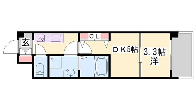 兵庫県姫路市福中町 山陽姫路駅 1DK マンション 賃貸物件詳細