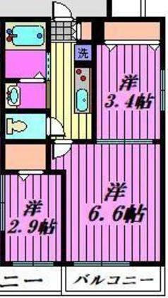 埼玉県所沢市上新井２ 西所沢駅 2K アパート 賃貸物件詳細