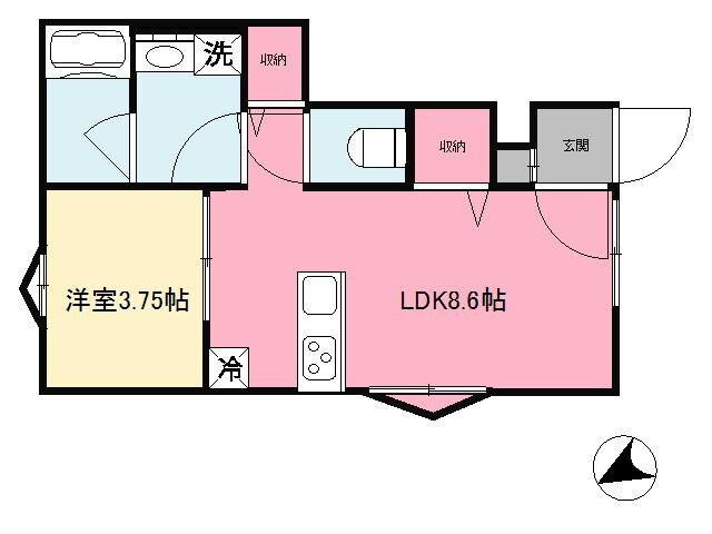 愛媛県松山市立花５ いよ立花駅 1LDK アパート 賃貸物件詳細