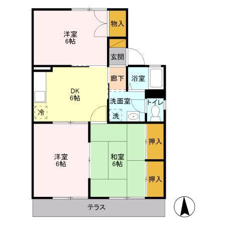 千葉県千葉市緑区おゆみ野中央６ おゆみ野駅 3DK アパート 賃貸物件詳細