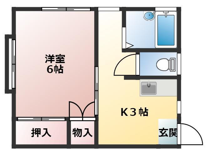 福岡県北九州市小倉南区中曽根１ 下曽根駅 1K アパート 賃貸物件詳細