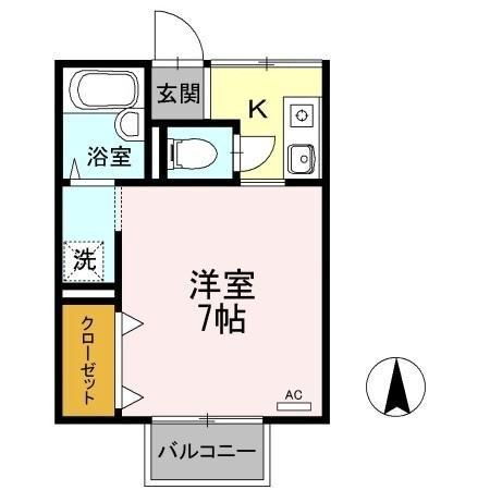 愛媛県松山市中村４ いよ立花駅 1K アパート 賃貸物件詳細