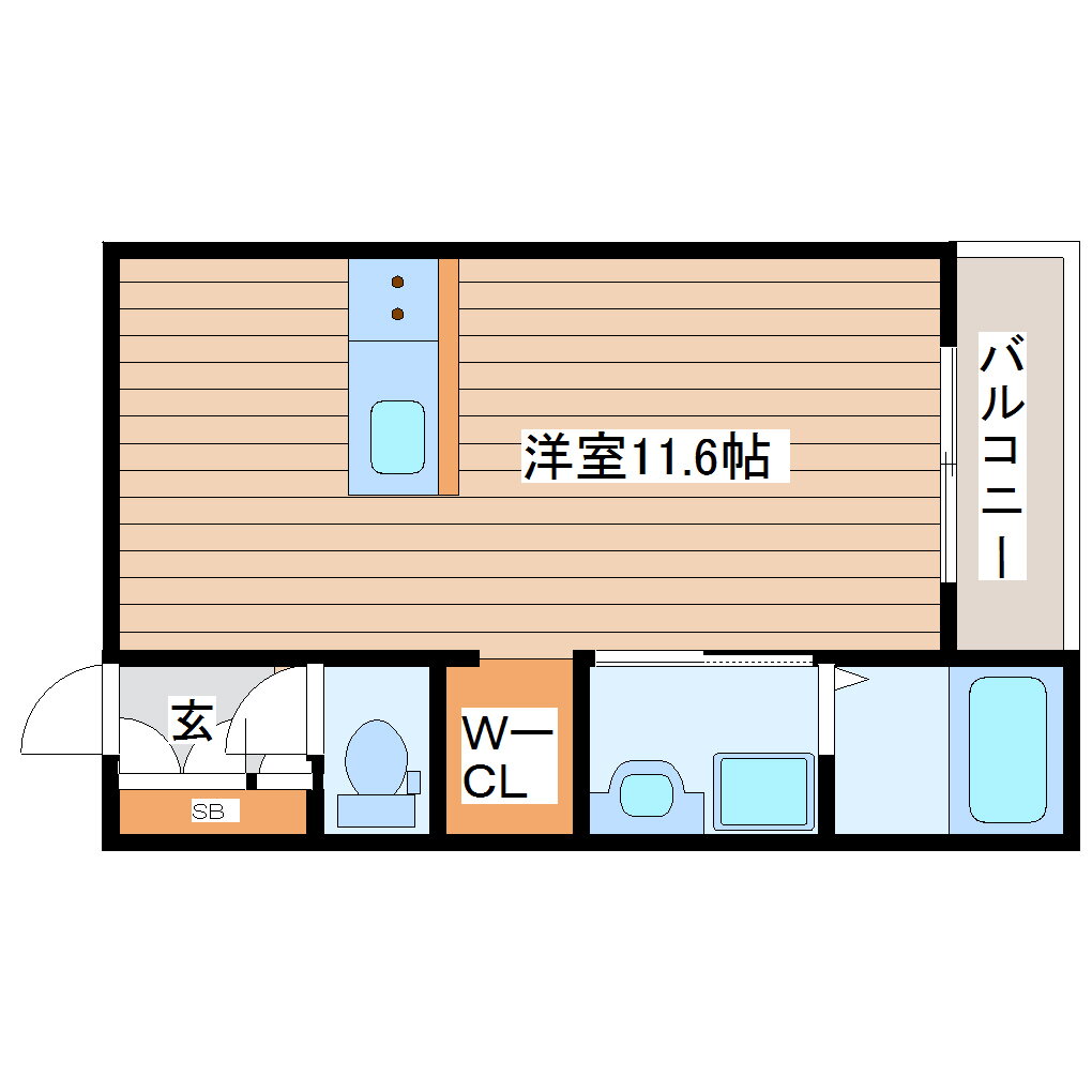 宮城県仙台市太白区向山１ ワンルーム アパート 賃貸物件詳細