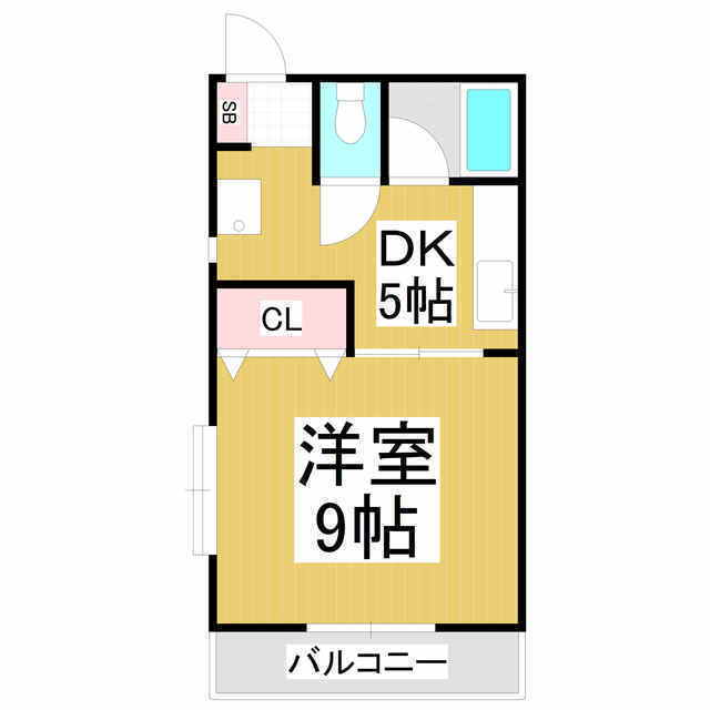 長野県松本市高宮中 南松本駅 1DK アパート 賃貸物件詳細