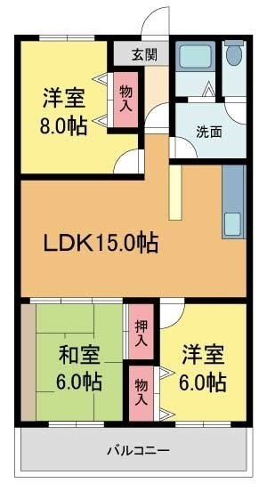 兵庫県宝塚市川面４ 宝塚駅 3LDK マンション 賃貸物件詳細