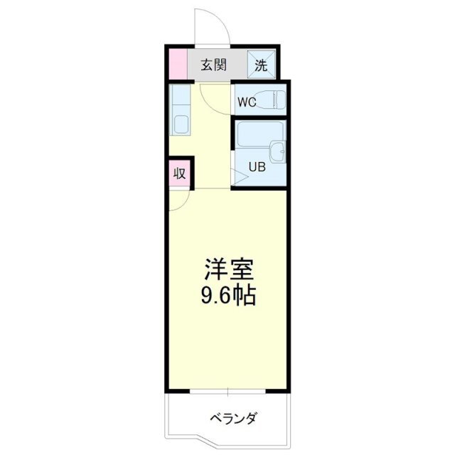 アップル第３マンション 5階 ワンルーム 賃貸物件詳細