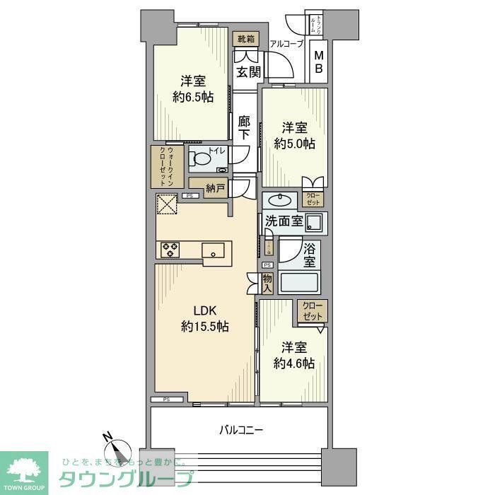 神奈川県横浜市港北区箕輪町２ 日吉駅 3LDK マンション 賃貸物件詳細