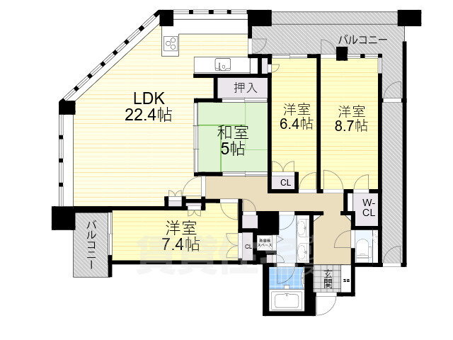 大阪府大阪市中央区糸屋町１ 谷町四丁目駅 4LDK マンション 賃貸物件詳細