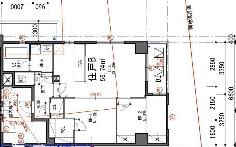 福岡県福岡市中央区赤坂２ 赤坂駅 2LDK マンション 賃貸物件詳細