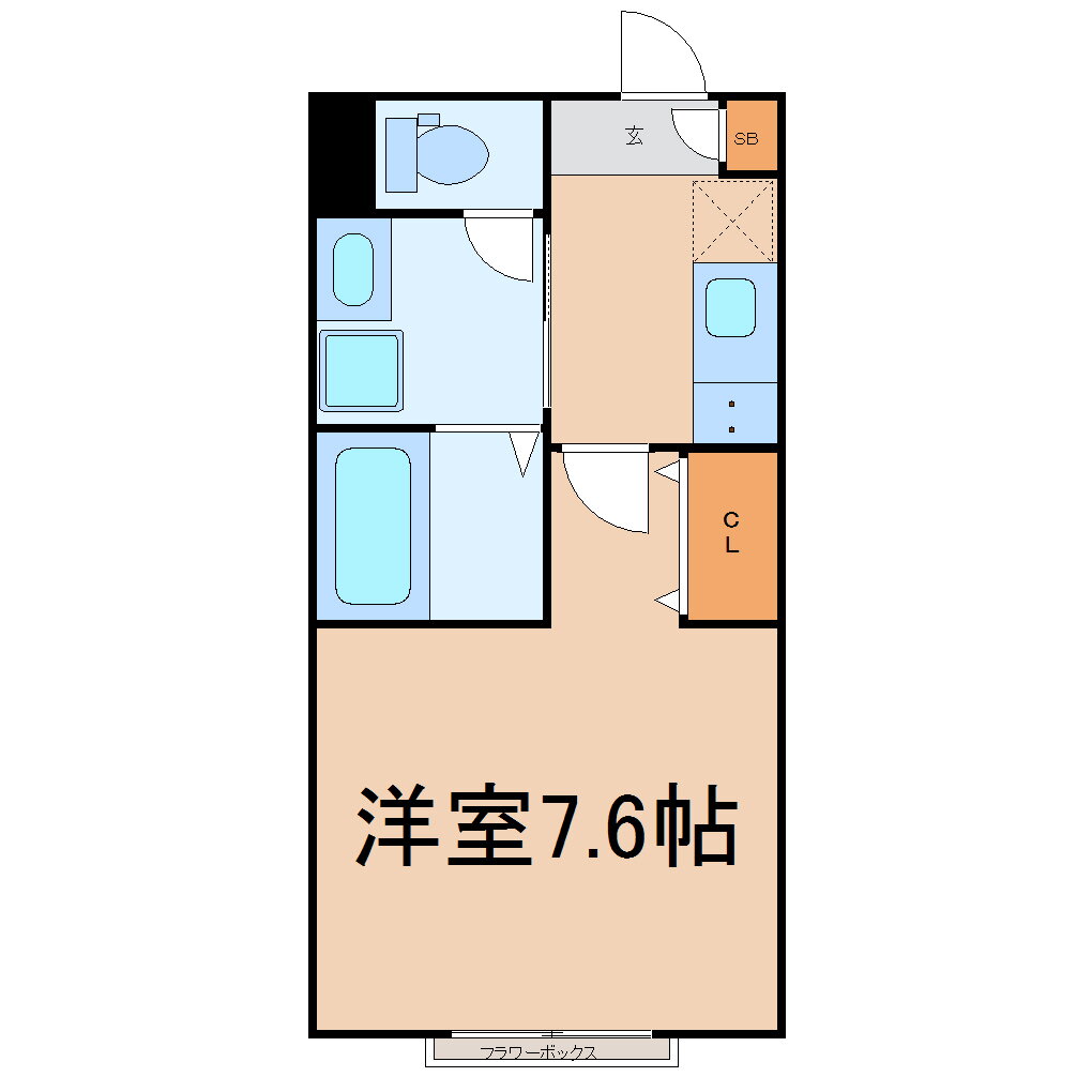 宮城県仙台市若林区中倉２ 卸町駅 1K アパート 賃貸物件詳細