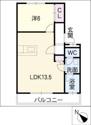 パールハイム 1階 1LDK 賃貸物件詳細