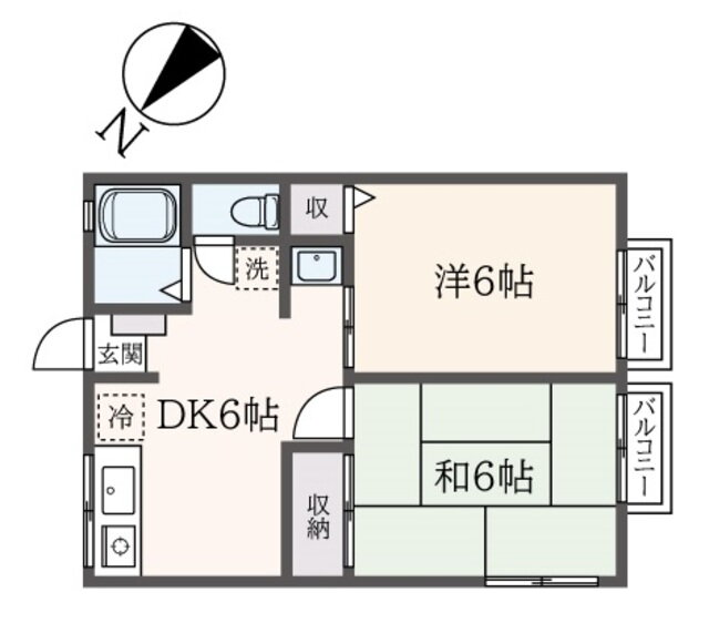 神奈川県横浜市保土ヶ谷区新桜ケ丘１ 和田町駅 2DK アパート 賃貸物件詳細