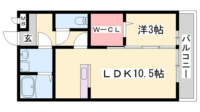 兵庫県姫路市四郷町東阿保 姫路駅 1LDK アパート 賃貸物件詳細