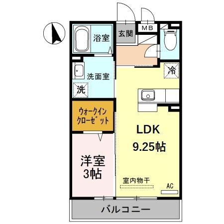 富山県富山市中川原中川原新町 1LDK アパート 賃貸物件詳細