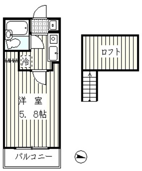 ドルフ三陽五番館 2階 1K 賃貸物件詳細