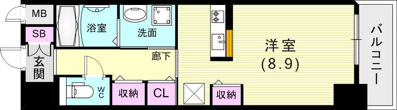 兵庫県神戸市中央区加納町２ 三ノ宮駅 ワンルーム マンション 賃貸物件詳細