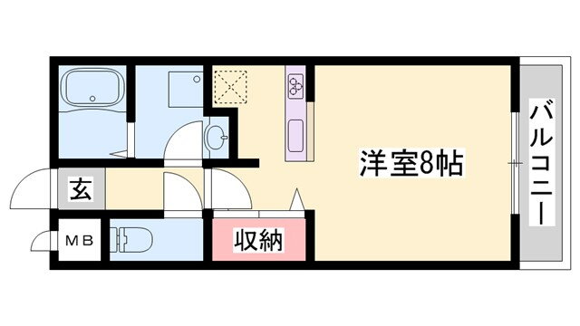 兵庫県姫路市別所町別所２ ひめじ別所駅 1K アパート 賃貸物件詳細