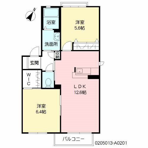 ベルス―ル 2階 2LDK 賃貸物件詳細