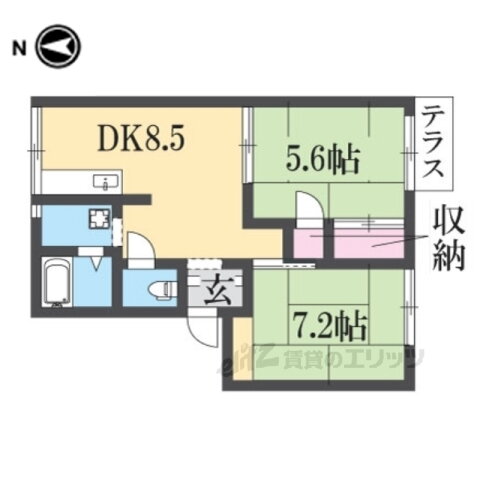 京都府福知山市字堀 福知山駅 2DK アパート 賃貸物件詳細