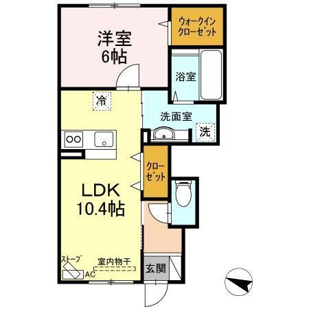 青森県青森市桜川１ 青森駅 1LDK アパート 賃貸物件詳細