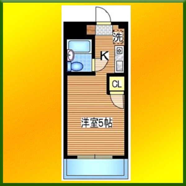 ゴールドパレス 2階 1K 賃貸物件詳細