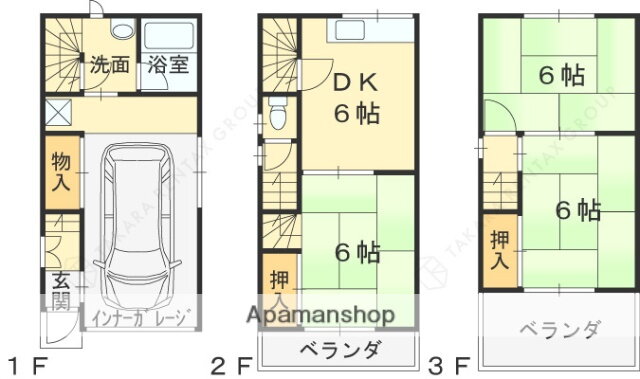 大阪府東大阪市花園西町２ 河内花園駅 3DK 一戸建て 賃貸物件詳細