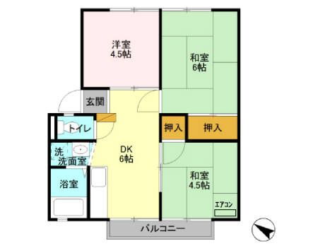 埼玉県入間市高倉４ 入間市駅 3DK アパート 賃貸物件詳細