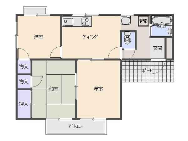 愛媛県四国中央市下柏町 伊予三島駅 3DK アパート 賃貸物件詳細