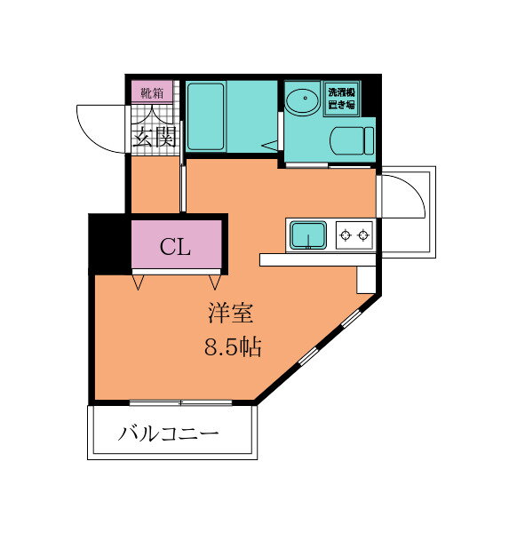 福岡県北九州市小倉北区馬借３ 旦過駅 1K マンション 賃貸物件詳細