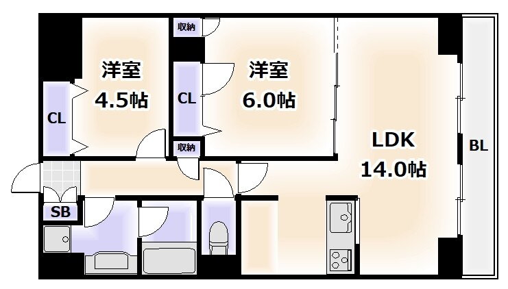 大阪府大阪市阿倍野区天王寺町南２ 河堀口駅 2LDK マンション 賃貸物件詳細