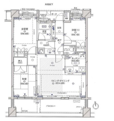 神奈川県川崎市中原区中丸子 武蔵小杉駅 3LDK マンション 賃貸物件詳細
