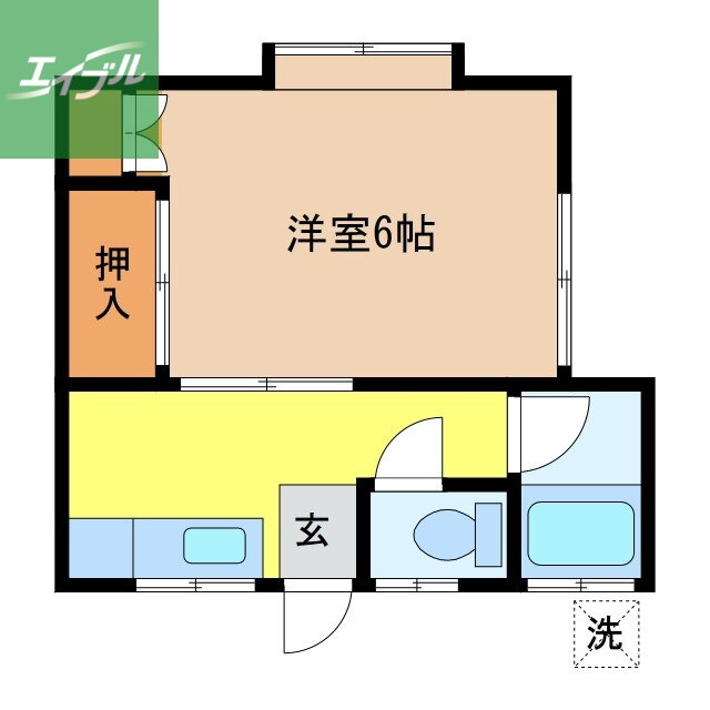 長崎県長崎市大浦東町 石橋駅 1K アパート 賃貸物件詳細