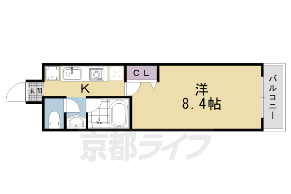 京都府京都市右京区西京極橋詰町 西京極駅 1K マンション 賃貸物件詳細