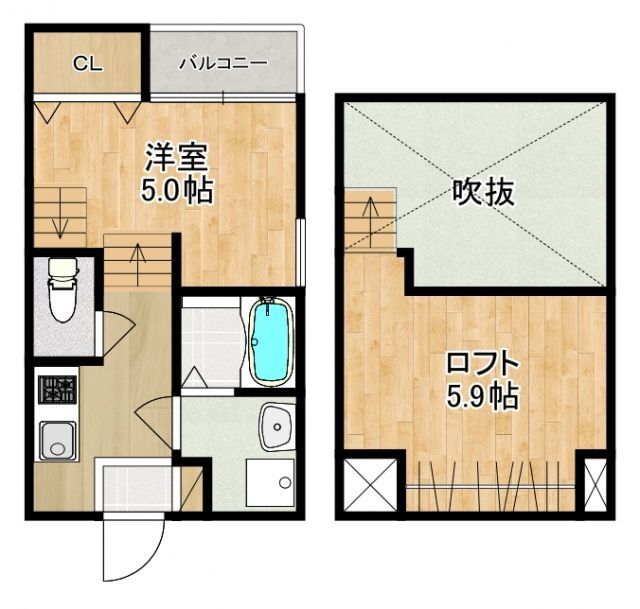 仮）ＭＯＤＥＲＮ　ＰＡＬＡＺＺＯ　福田町Ｂ 2階 1SK 賃貸物件詳細