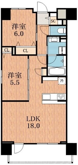 Ｆｏｒｔｕｎａ　ｙｕｈｉｇａｏｋａ 10階 2LDK 賃貸物件詳細