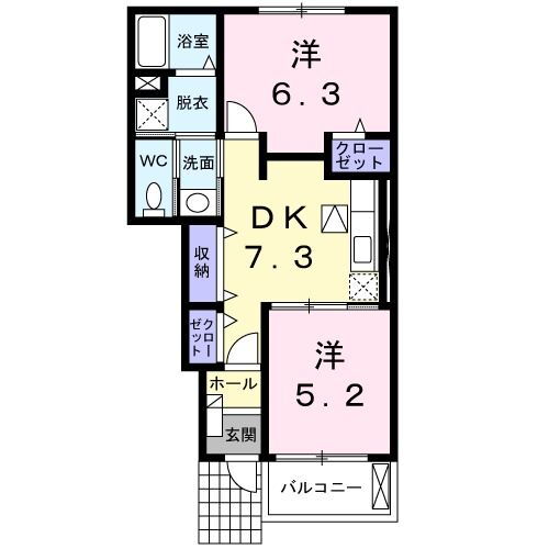 埼玉県新座市野火止５ 新座駅 2DK アパート 賃貸物件詳細