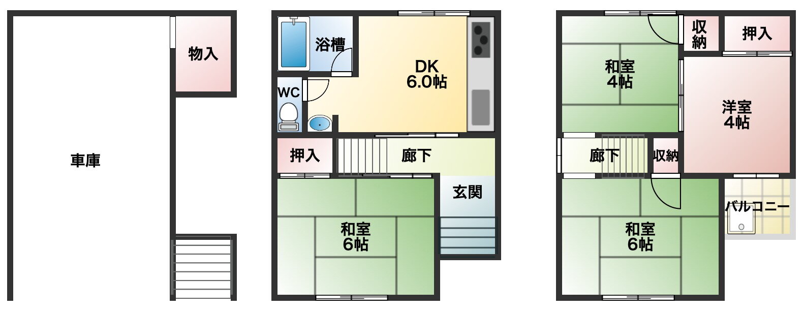 大阪府東大阪市布市町３ 新石切駅 4DK 一戸建て 賃貸物件詳細