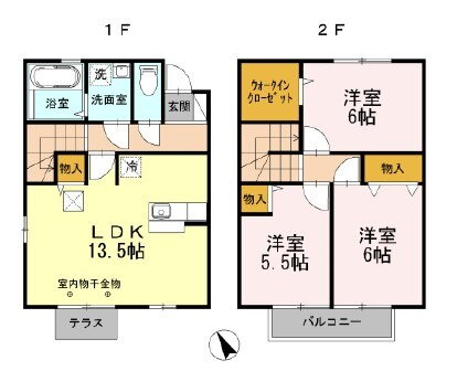 兵庫県姫路市白浜町神田２ 白浜の宮駅 3LDK アパート 賃貸物件詳細