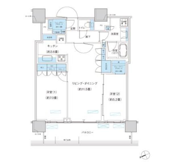千葉県柏市若柴 柏の葉キャンパス駅 2LDK マンション 賃貸物件詳細