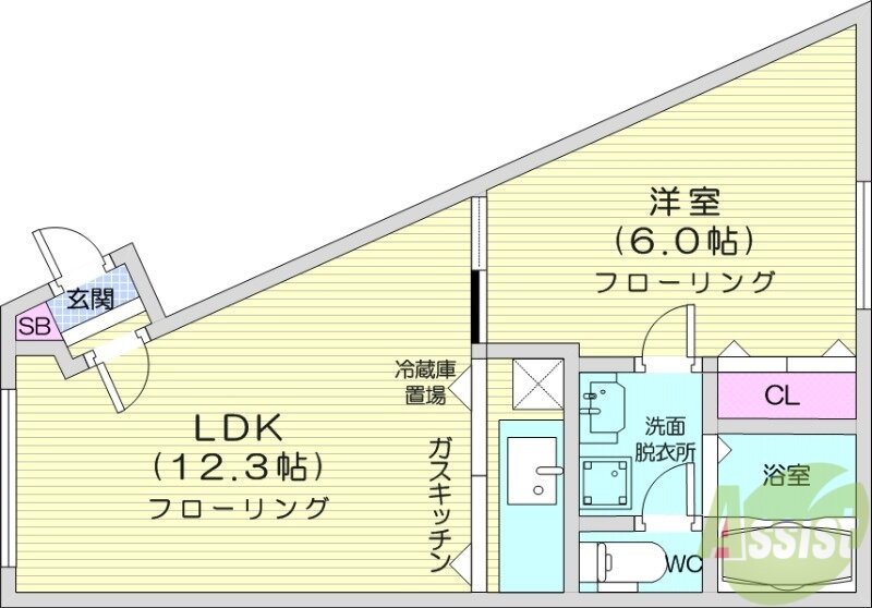 北海道札幌市東区北十五条東１６ 環状通東駅 1LDK マンション 賃貸物件詳細