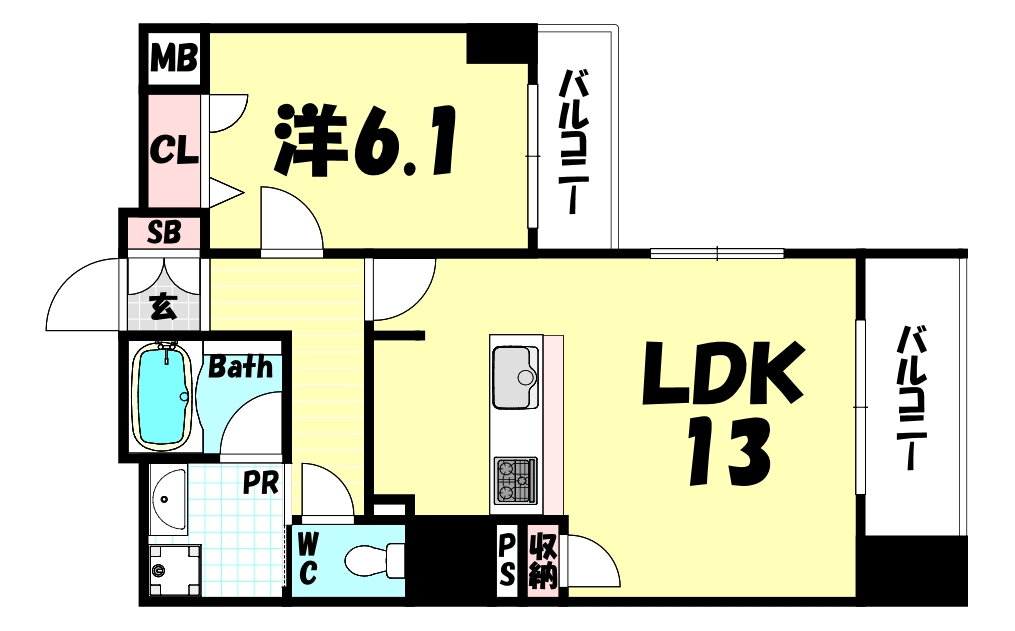 兵庫県神戸市兵庫区新開地３ 神戸駅 1LDK マンション 賃貸物件詳細