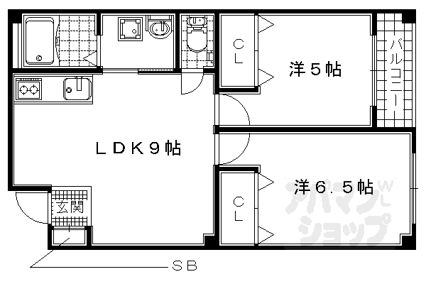 宇治アロームＩＩ 2階 2LDK 賃貸物件詳細